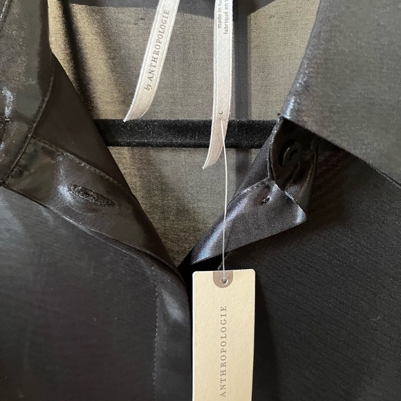 Anthropologie Black Blouse. Brand new, with tags. - Picture 2 of 4
